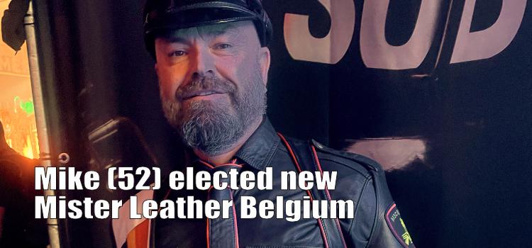 Mike (52) elected new Mister Leather Belgium