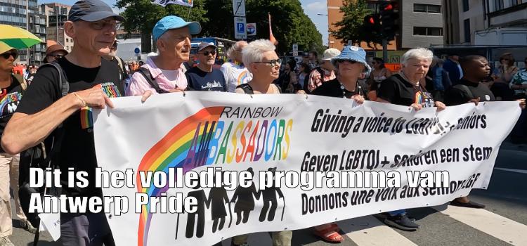 Dit is het volledige programma van Antwerp Pride