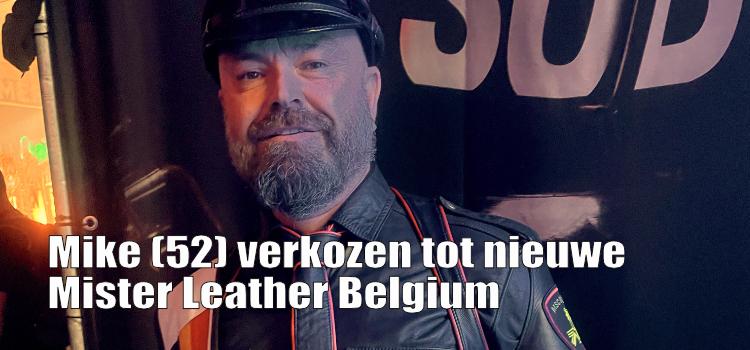 Mike (52) verkozen tot nieuwe Mister Leather Belgium